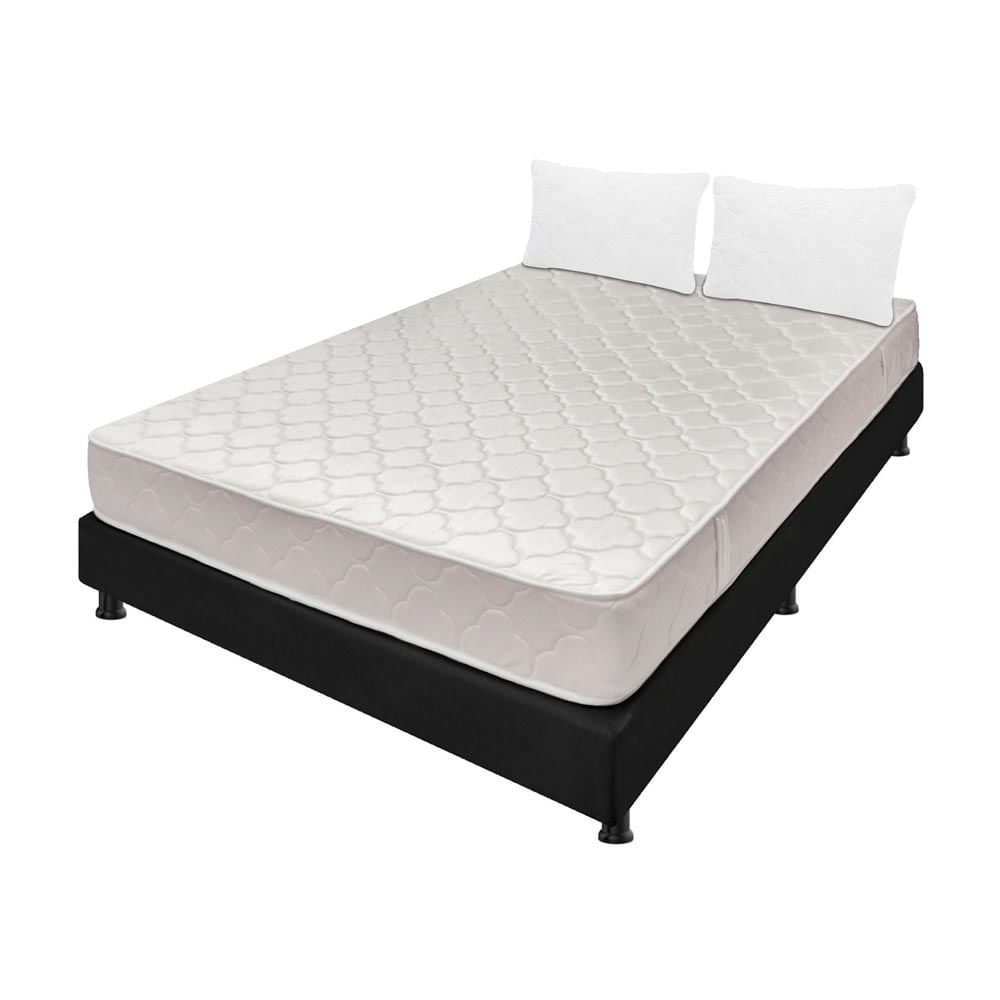 Combo Colchón Semidoble 120X190 Cm Espumado Multisleep Negro