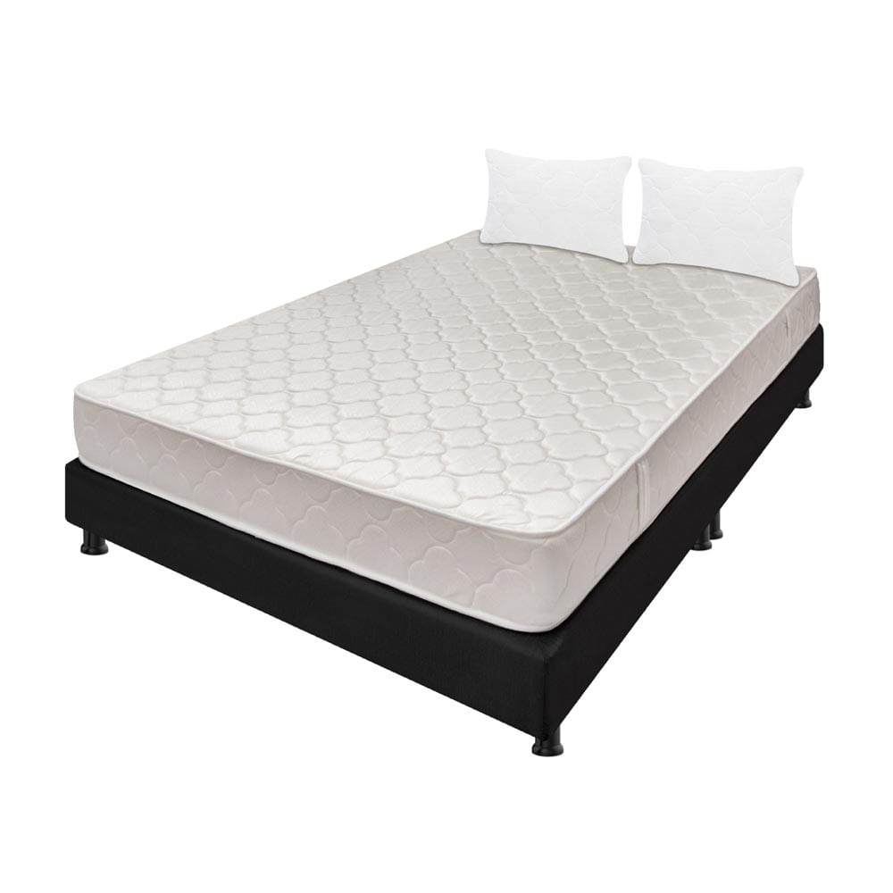 Combo Colchón Queen 160X190 Cm Espumado Multisleep Negro