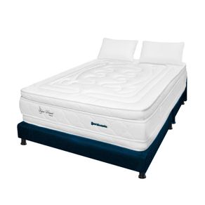 Combo Colchón King Espumado Super Dream Azul 200Cm X 200Cm