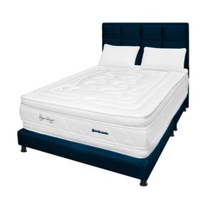 Mega Combo Colchón Semidoble Espumado Super Dream Azul 120Cm X 190Cm