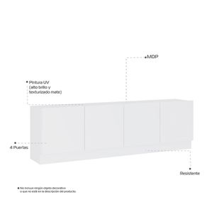 Mueble para TV 70" Mind en MDP 4 puertas