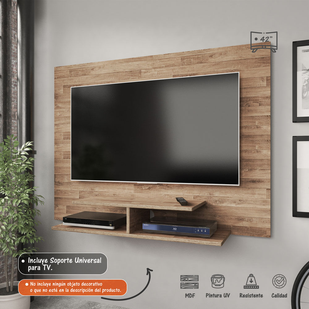 Mueble panel para TV Hasta 42” jet plus