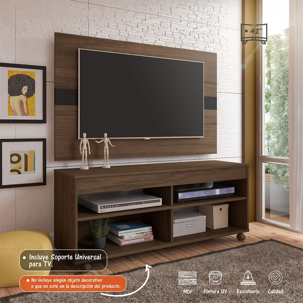 Panel Mueble de TV 42" Incluye Soporte