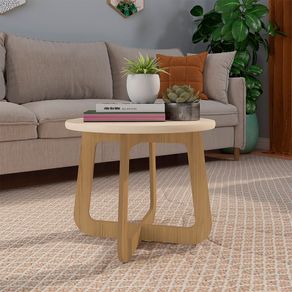 Mesa de centro MDP de 59 cm Roble