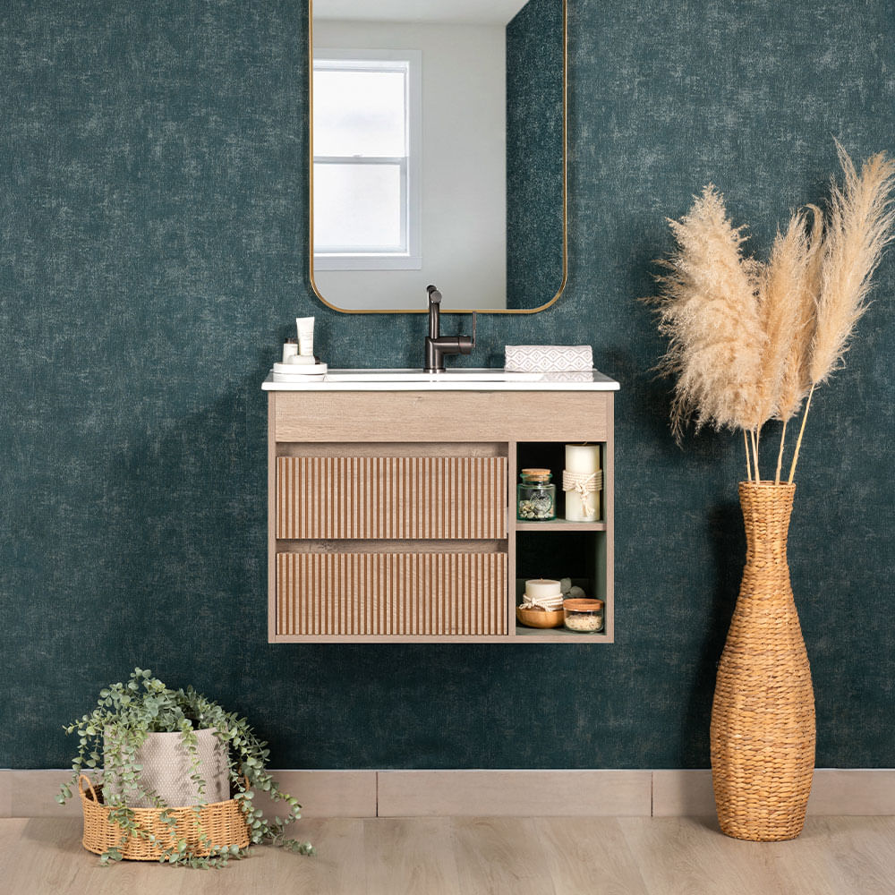 Mueble con lavamanos Paris Lenga 80X46cm