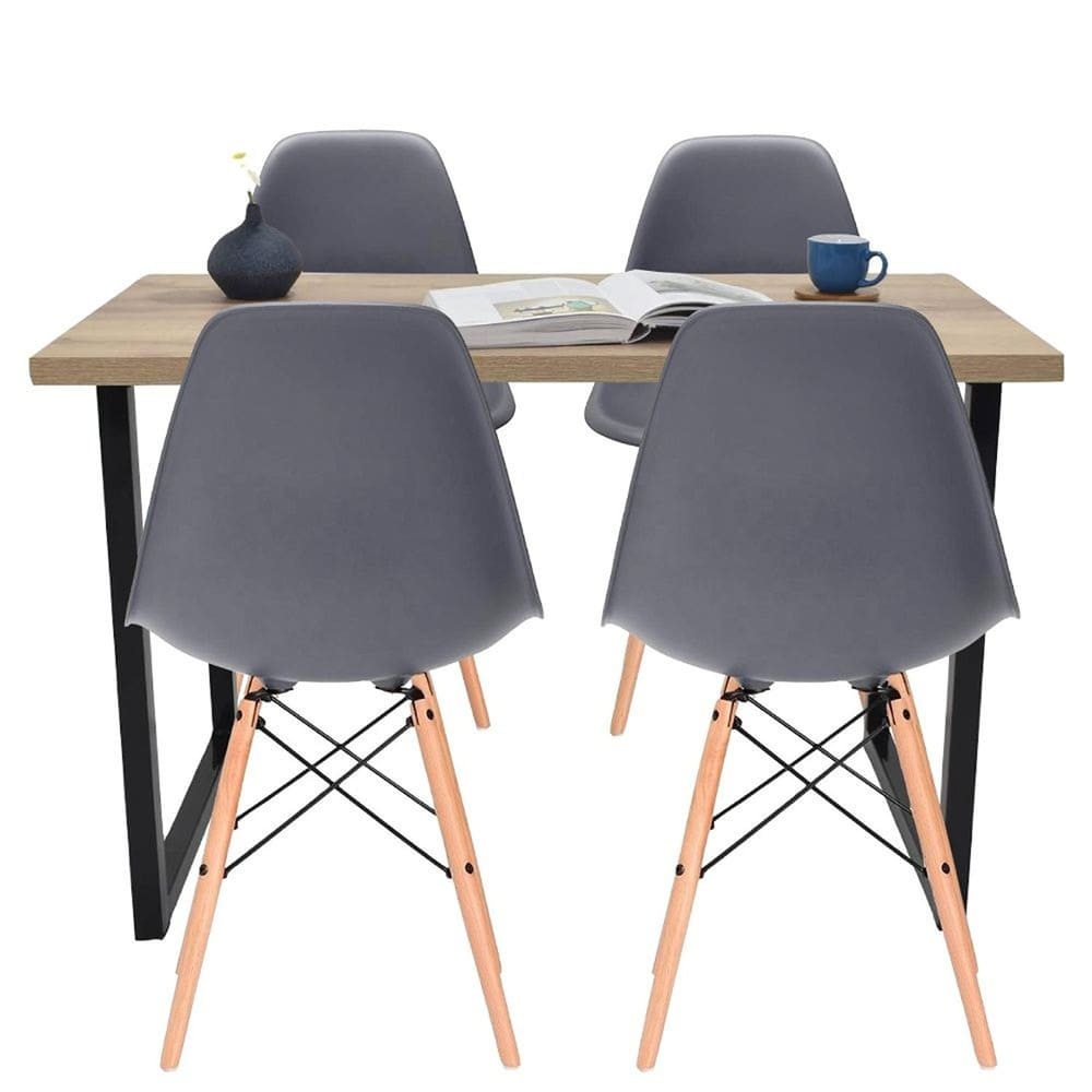 Juego De Comedor Industry 4 Puestos Sillas Eames