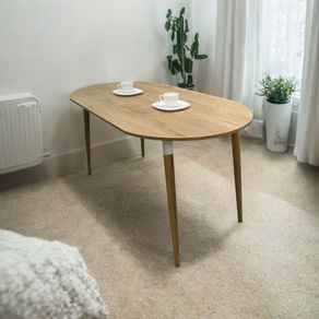 Mesa De Comedor Ovalada Zell Madera