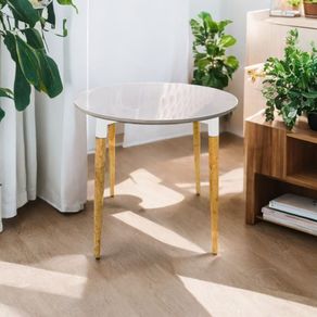 Mesa De Comedor Redondo White