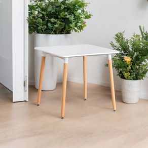 Mesa De Comedor White Cuadrada