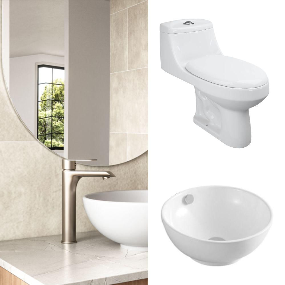 Combo  Mallorca con griferia niquel