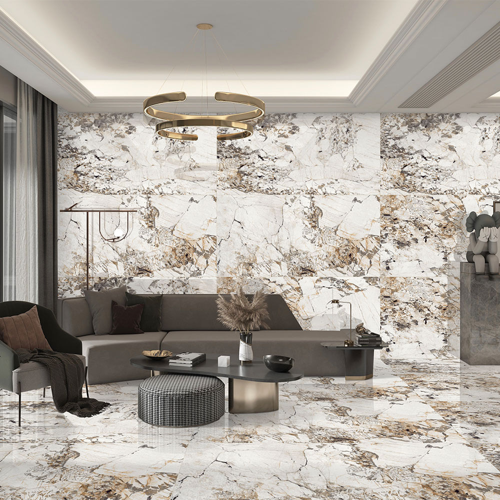 Porcelanato Antica Bianco 80x160 Brillante