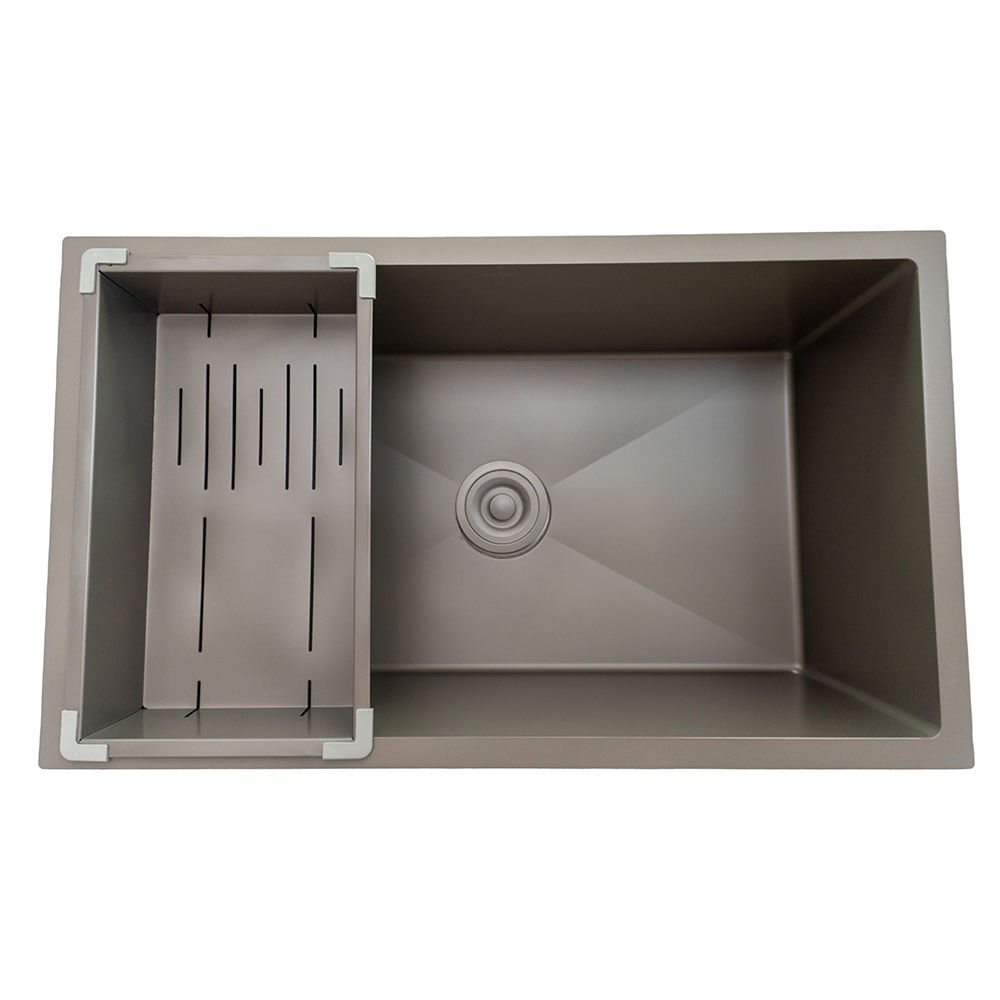 Lavaplatos Azzor Acero Inox 60X45 Gunmetal