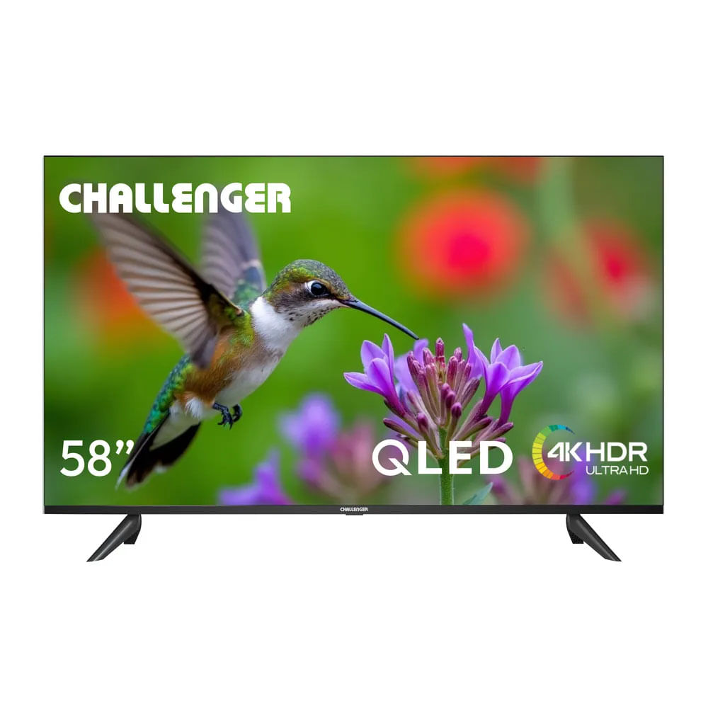 Televisor Qled 58" Google Tv Con Bluetooth, Wifi, Chromecast Y Control Por Voz