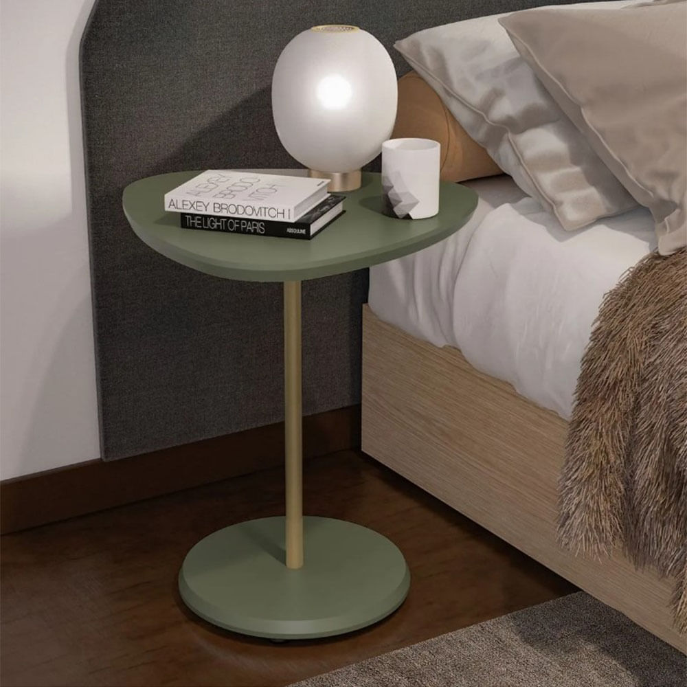 Mesa de noche auxiliar en MDP 45x45 Bel Menta