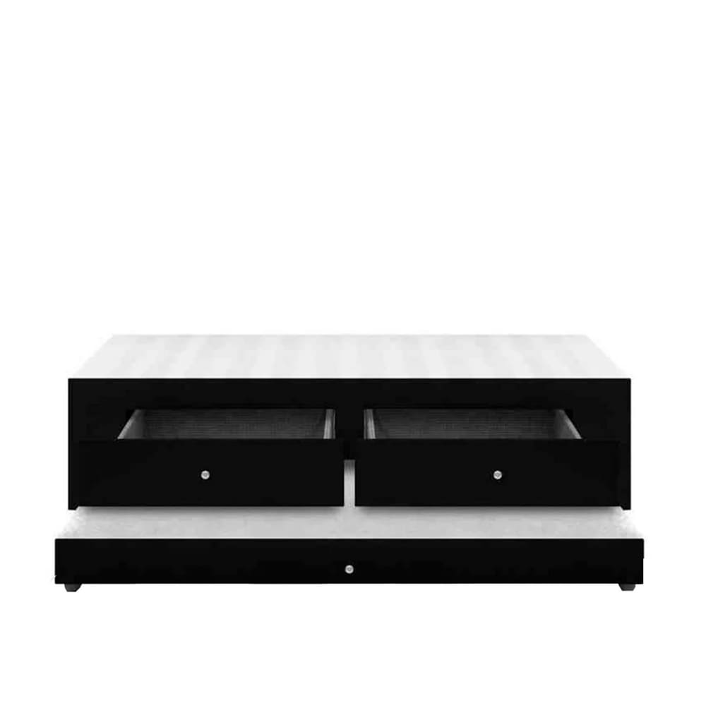 Cama Nido Duplex Con Cajones + Colchones Incorporados 140X190 Ecocuero