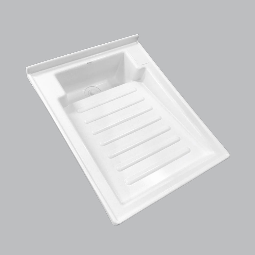 Lavadero plastico de 60x46 blanco, incluye valvula - 52915